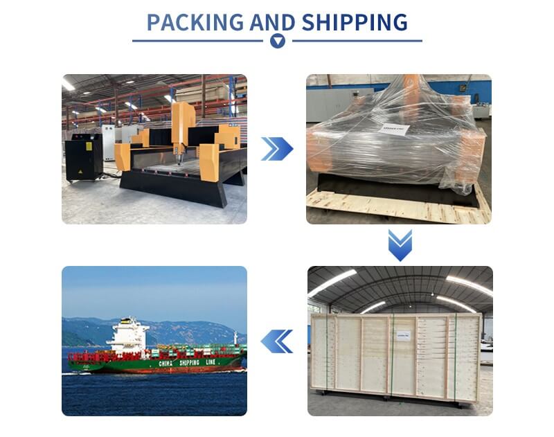 Headstone Engraving Machine packing and loading Headstone Engraving Machine packing and loading